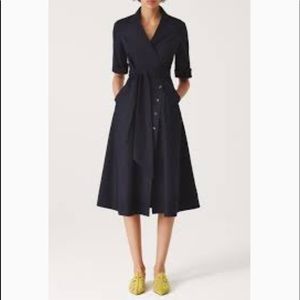 Saloni wrap cotton dress